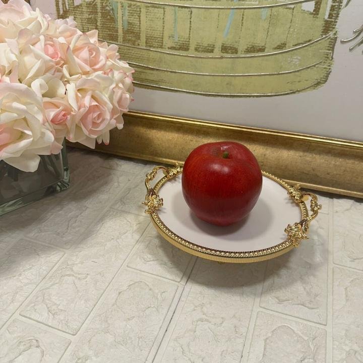 Frame Gold Kulplu Porselen 19 cm Sunumluk 21*24*8