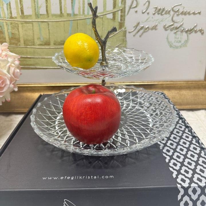 Hanedan Antik 2 Katlı Sunumluk 29*29*25