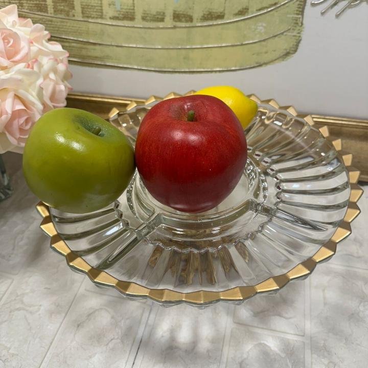 Valera Gold Yaldızlı Dik Bölmeli 29 cm Sunumluk 29*29*16