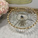 Valera Gold Yaldızlı Dik Bölmeli 29 cm Sunumluk 29*29*16