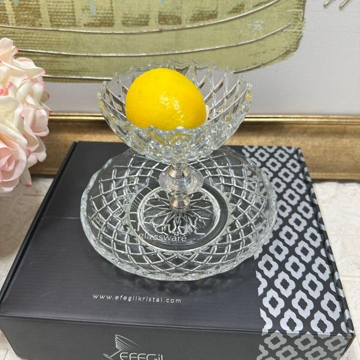 Hanedan Gümüş Katlı Çerezlik 18*18*14