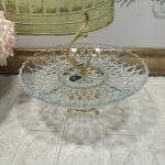 Hanedan Altın 29 cm Ayaklı Tutamaclı Sunumlık 29*29*13