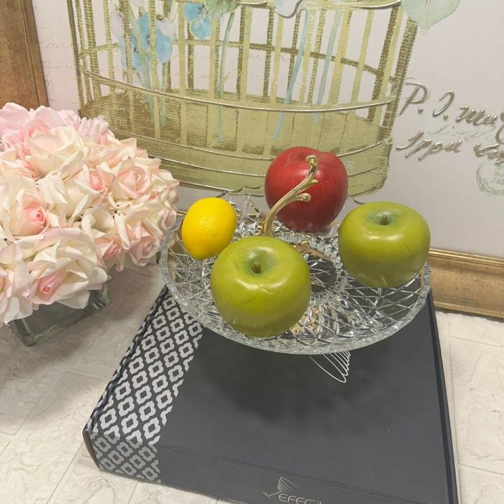 Hanedan Altın 29 cm Ayaklı Tutamaclı Sunumlık 29*29*13