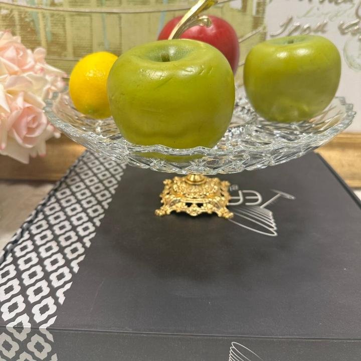 Hanedan Altın 29 cm Ayaklı Tutamaclı Sunumlık 29*29*13