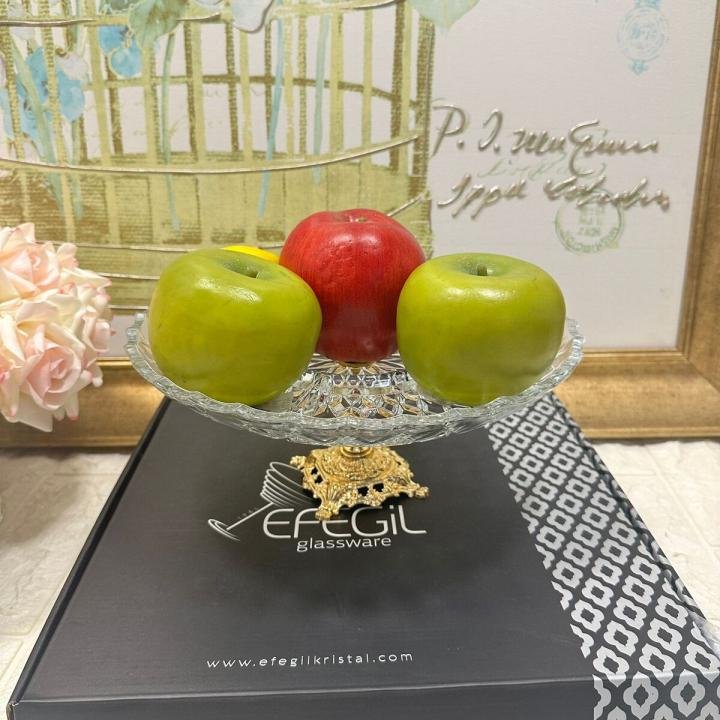 Hanedan Altın Dik Bölmeli Sunumluk Ayaklı 29*29*13