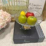 Hanedan Altın Ayaklı Salata Cam Kasesi 29*29*18