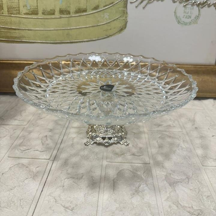 Hanedan Gümüş 29 cm Ayaklı Sunumlık 29*29*13