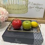 Glamour Gold 30 cm Cam Kulplu Sunumluk 14*36*4