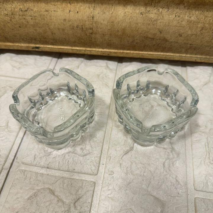 Delist Karina 2 Li Kare Küçük Boy Cam Küllük