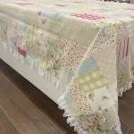 Patchwork Pike Yatak Örtüsü Dantelli Çift Kişilik % 100 Pamuk