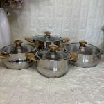 7 Parça Çelik Tencere Takımı
