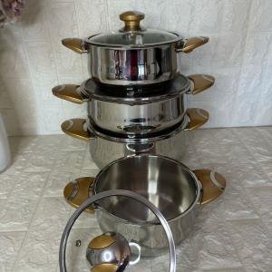 7 Parça Çelik Tencere Takımı