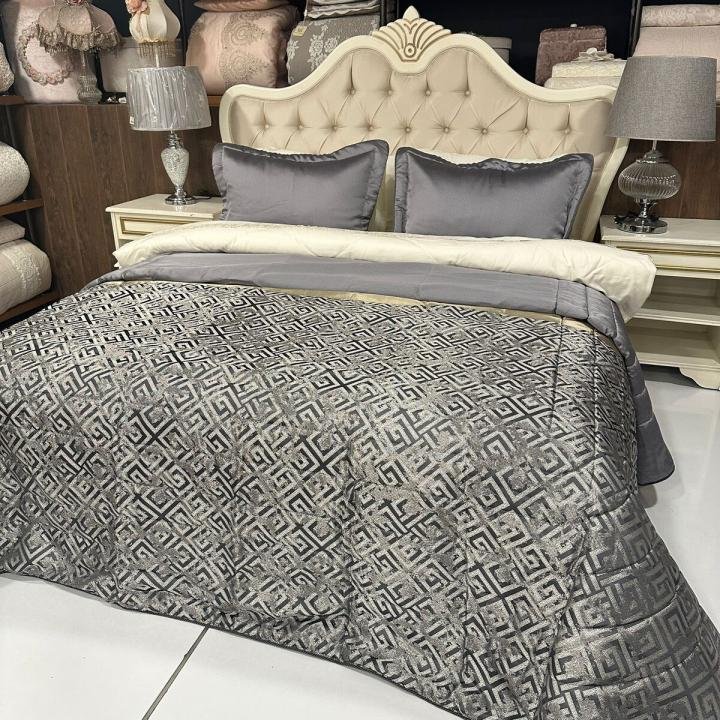 Magna Gri Yatak Örtüsü