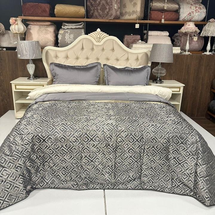 Magna Gri Yatak Örtüsü