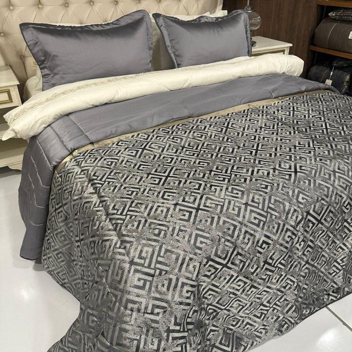 Magna Gri Yatak Örtüsü