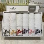 Lazer Kesim Nakışlı Bambu Havlu 6 Ad. (50X90)