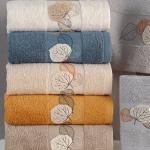 NORRIS - %70 Bambu / %30 Pamuk Nakışlı El Havlusu - 6'lı Set 50x90