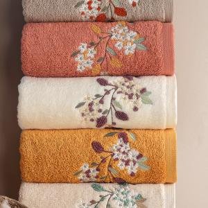 ESTEL - %70 Bambu / %30 Pamuk Nakışlı El Havlusu - 6'lı Set 50x90