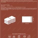 ESTEL - %70 Bambu / %30 Pamuk Nakışlı El Havlusu - 6'lı Set 50x90