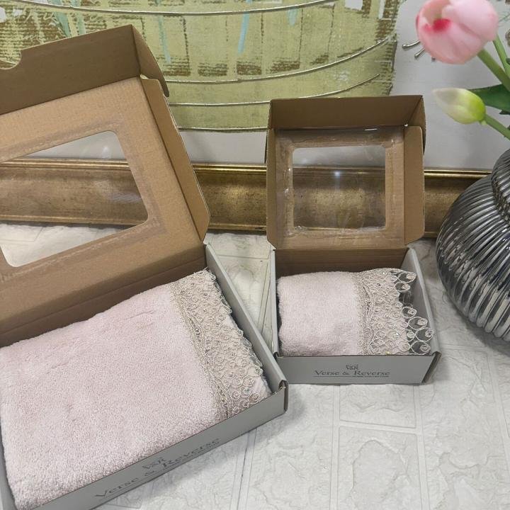 Kuğu 50*90 - 30*50 2 li Bambu Havlu Verse-reverse