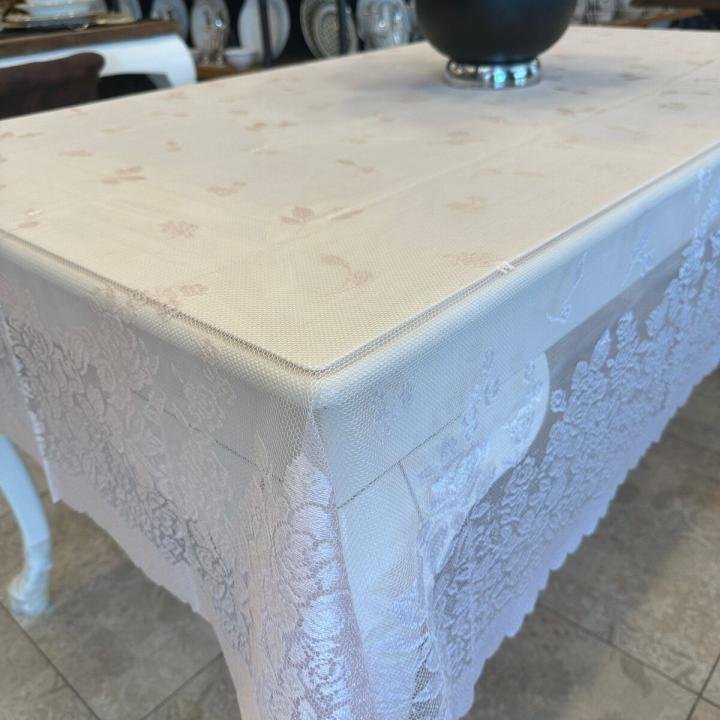 ÖRME DANTEL MASA ÖRTÜSÜ DİKDÖRTGEN 145x220