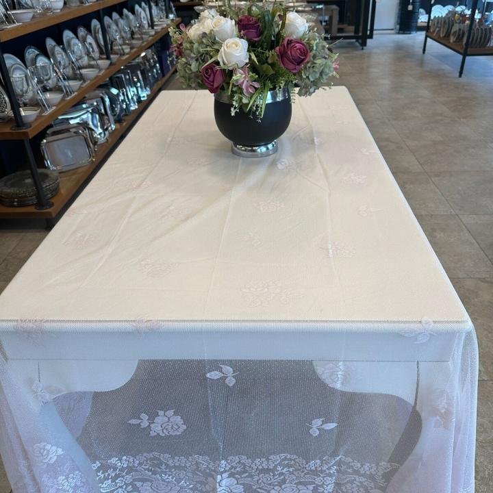 ÖRME DANTEL MASA ÖRTÜSÜ DİKDÖRTGEN 180x270