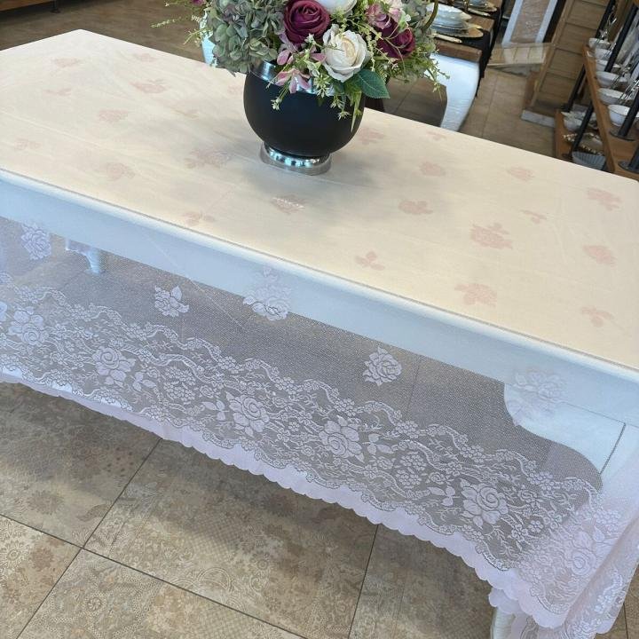 ÖRME DANTEL MASA ÖRTÜSÜ DİKDÖRTGEN 180x270