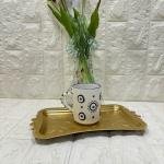 KUPA Mug Nazar Desen El Yapımı Seramik 350 ml