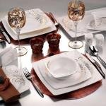 Aliza Bone 83 Parça 25105 Desenli Yemek Takımı