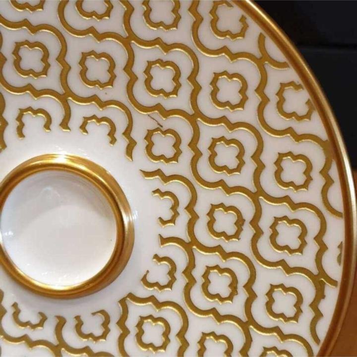 Altın Glazze Olympos Çay Seti 12 Parça