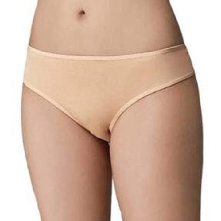 904 Kadın Beyaz Bambu Iz Yapmaz 3'lü Slip