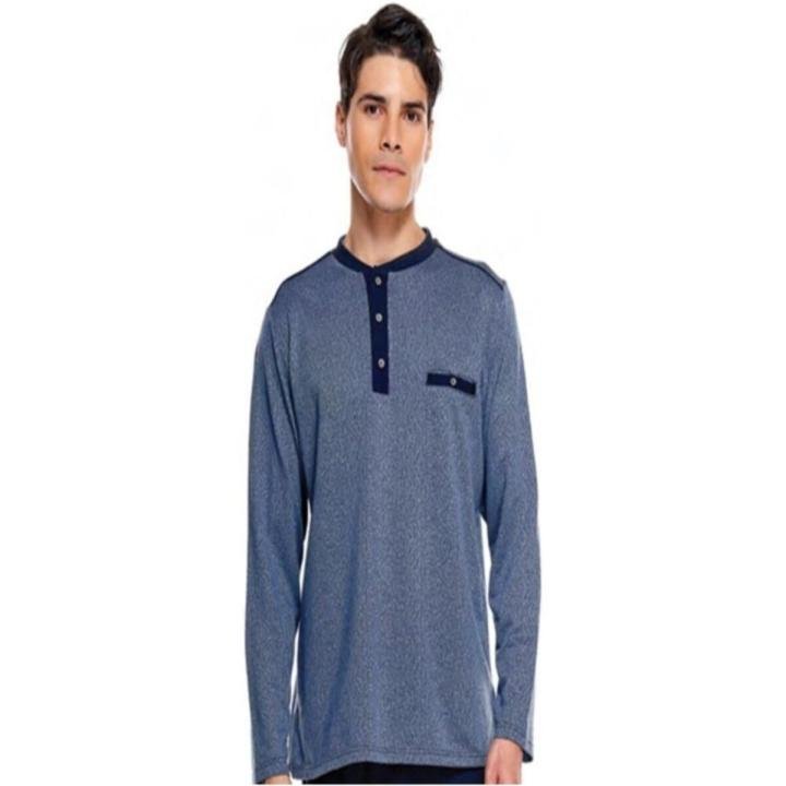 Jakarlı Patlı Uzun Kol Erkek Pijama 8535