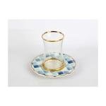 Barok Art Mavi Mozaik 6'lı Çay Takımı Koleksiyon