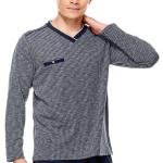 8568 Jakarlı V Yaka Erkek Pijama Takım