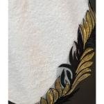 Mariva Black/gold 50*90 Ekru Havlu Verse-reverse