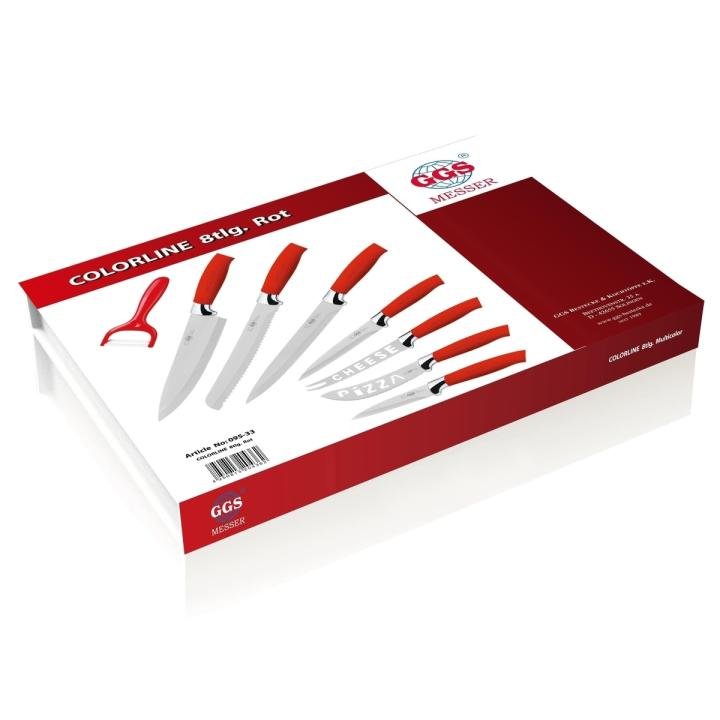 Ggs Messer Colorline Bıçak Seti 8 Parça Sln2109