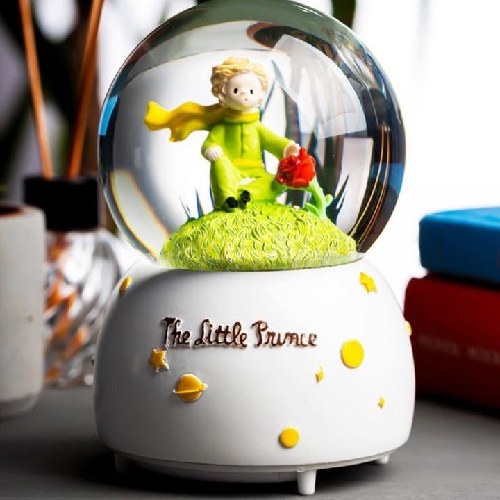 The Little Prince Küçük Prens Müzikli Işıklı Otomatik Kar Tanesi Püskürtmeli Kar Küresi