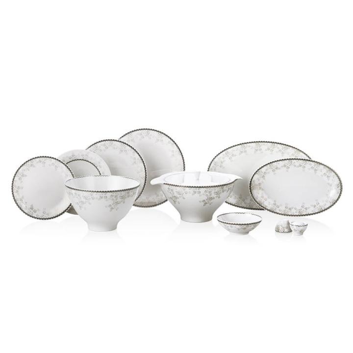 Clementine 12 Kişilik 70 Parça Royal Bone China Yemek Takımı