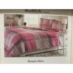 Çift Kişilik Ranforce Nevresim Takımı Roxin Pembe