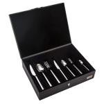 Paris Sade 89 Parça Deri Kutulu Çatal Kaşık Bıçak Takımı 18-10 304 1. Kalite