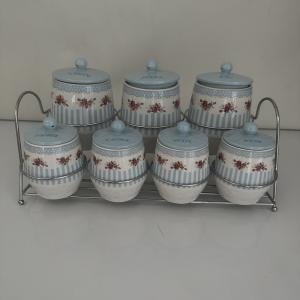 Lavin Porselen 15 Parça Standlı Baharat Seti