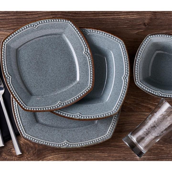Lizbon  Stoneware Yemek Takımı 6 Kişilik 24 Parça