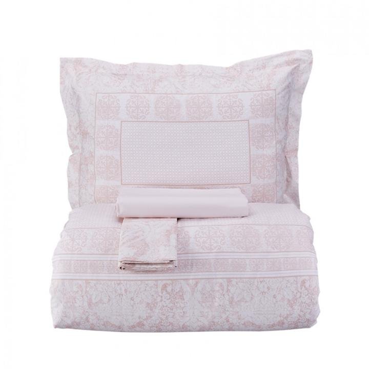 Quatre Pudra Ranforce Çift Kişilik Nevresim Takımı