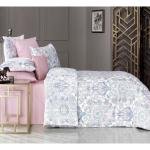 Beyaz Pamuk Saten Nevresim Takımı Çift Kişilik