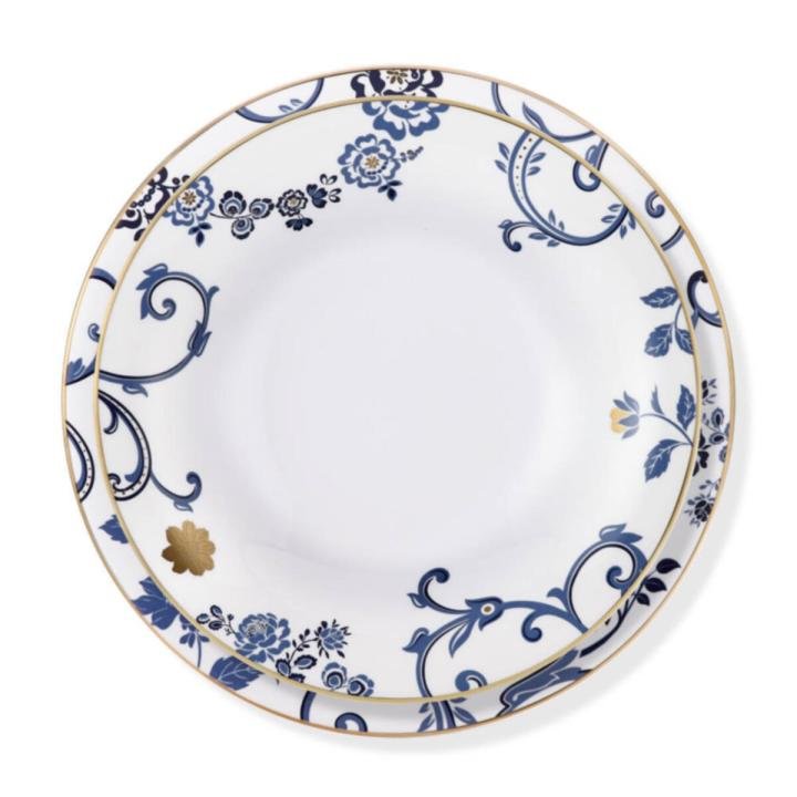 Mavi 12 Kişilik 70 Parça Royal Bone China Yemek Takımı