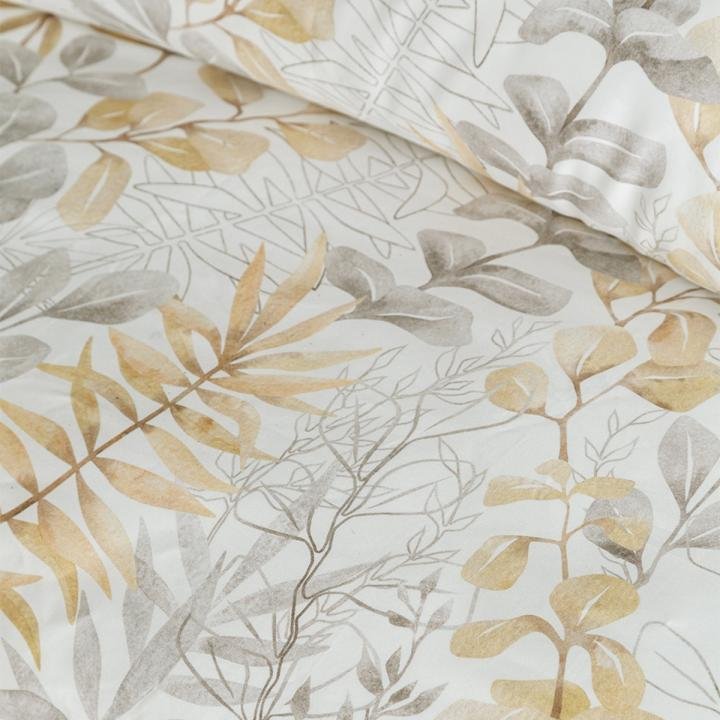 Occale Beige Çift Kişilik %100 Pamuk Saten Nevresim Takımı