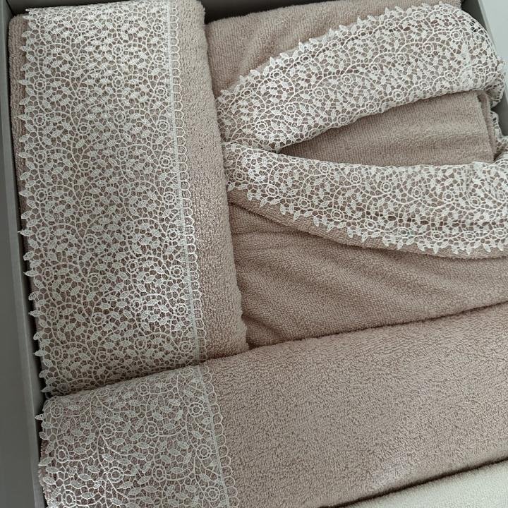 %100 Pamuklu Aile Seti Bornoz Takımı