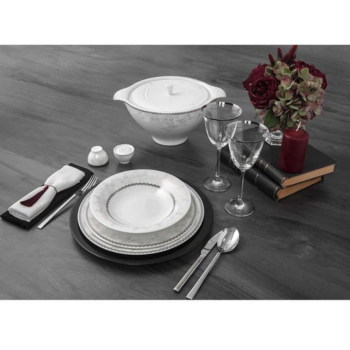 Clementine 12 Kişilik 70 Parça Royal Bone China Yemek Takımı